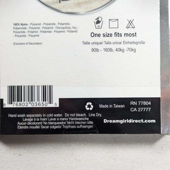 NWT Dreamgirl 100% nylon stockings sheer thigh high with lace top, Dream Girl - Picture 7 of 7